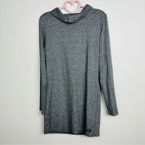 The North Face Gray Long Sleeve Shirt Dress Hoodie Size Medium